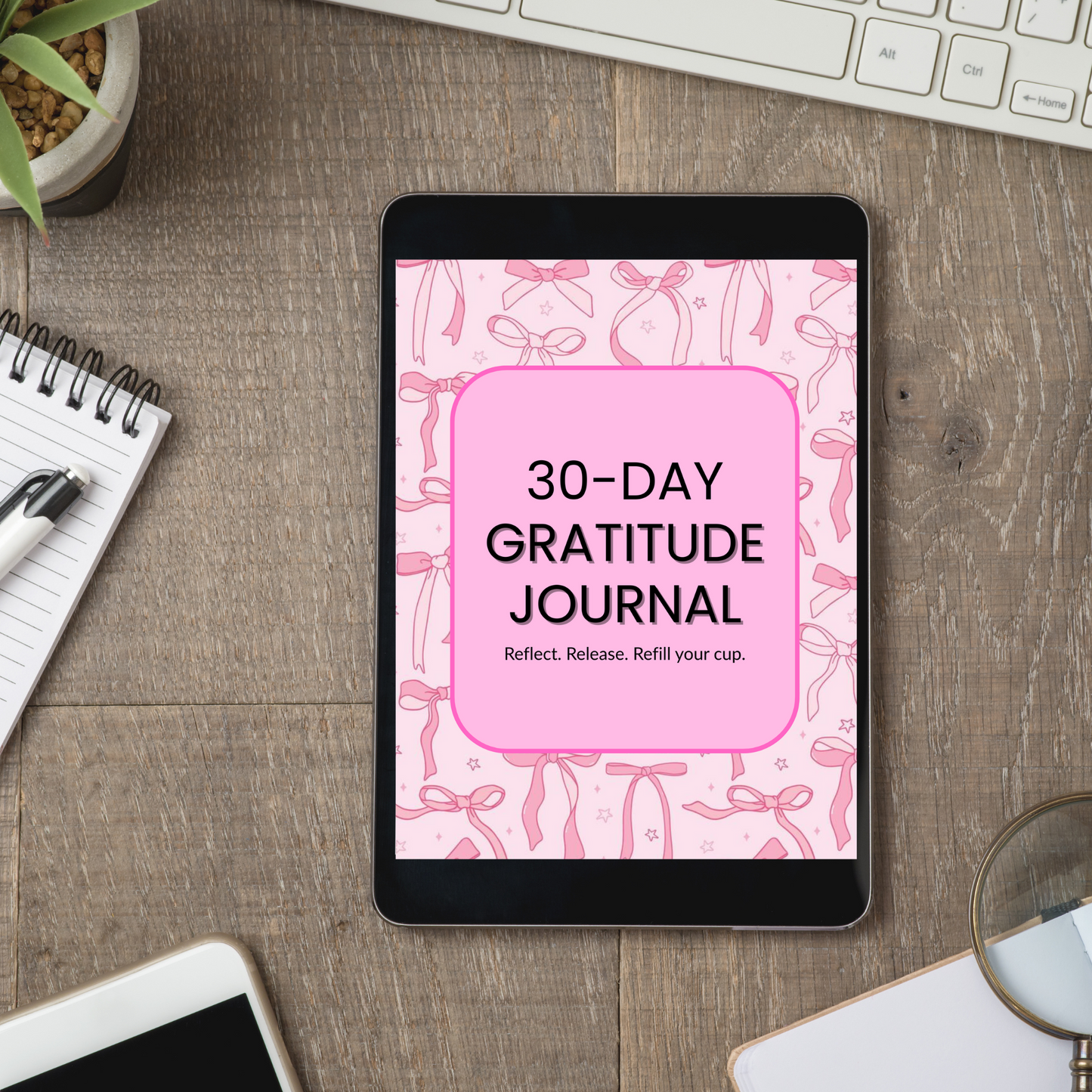 30-Day Gratitude Journal (Digital Download, Instant Access)