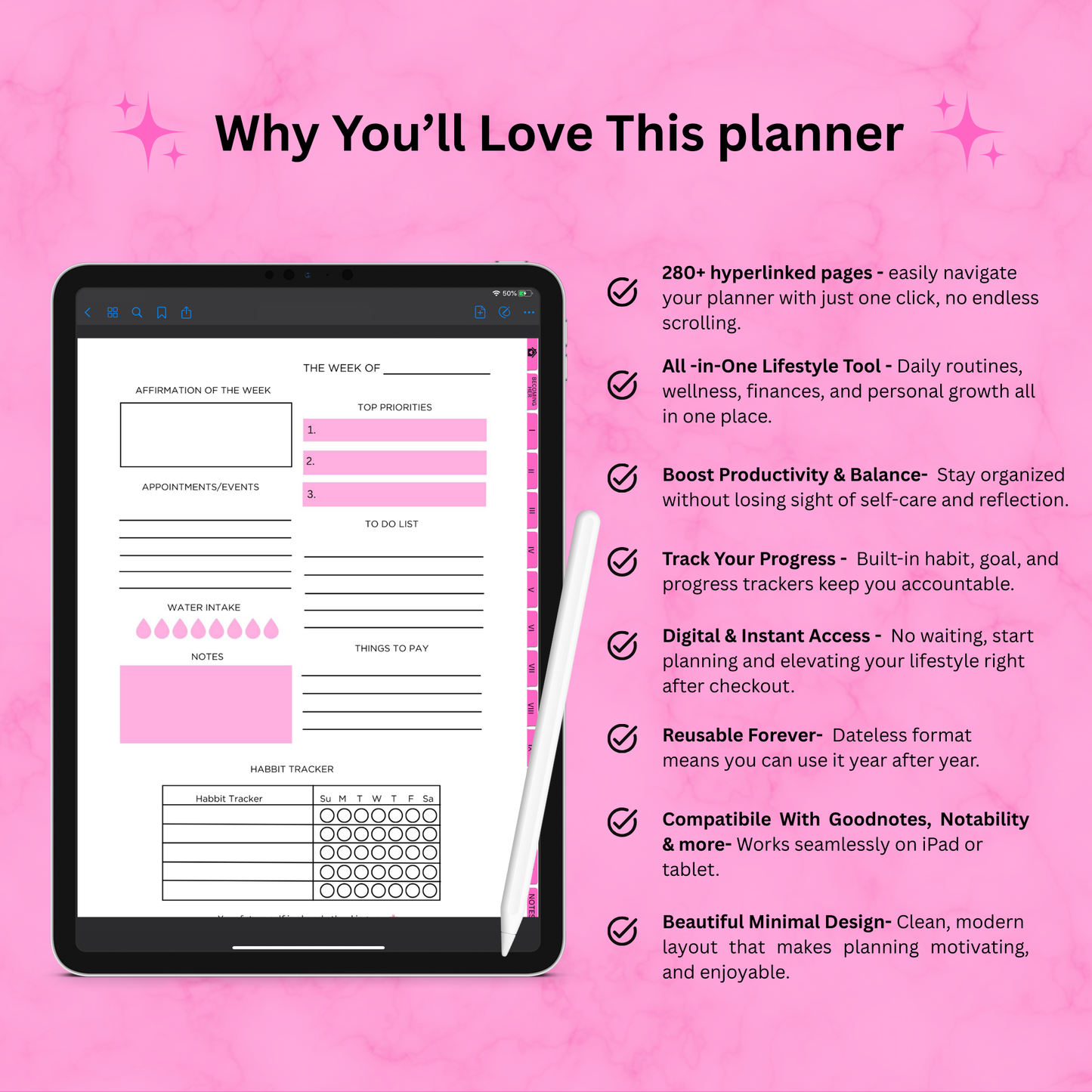 Becoming Her Lifestyle Planner (Digital Download, Instant Access)