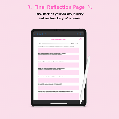 30-Day Gratitude Journal (Digital Download, Instant Access)