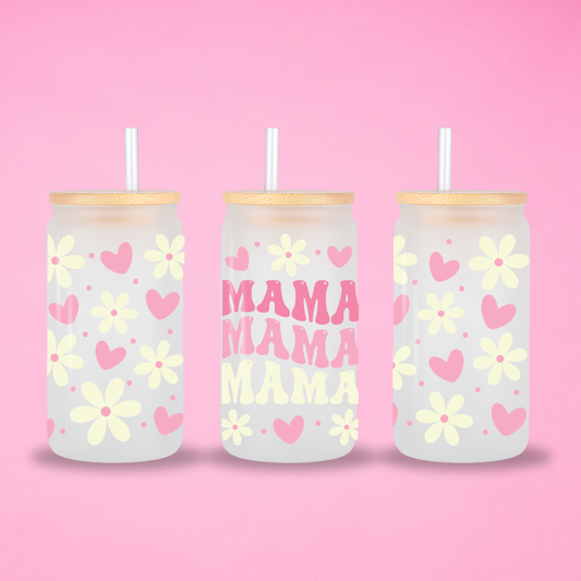 Mama 16 oz Glass Can